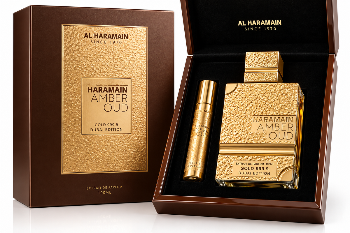 AL HARAMAIN AMBER OUD GOLD 999.9 DUBAI EDITION – EXTRAIT DE PARFUM 100 ML