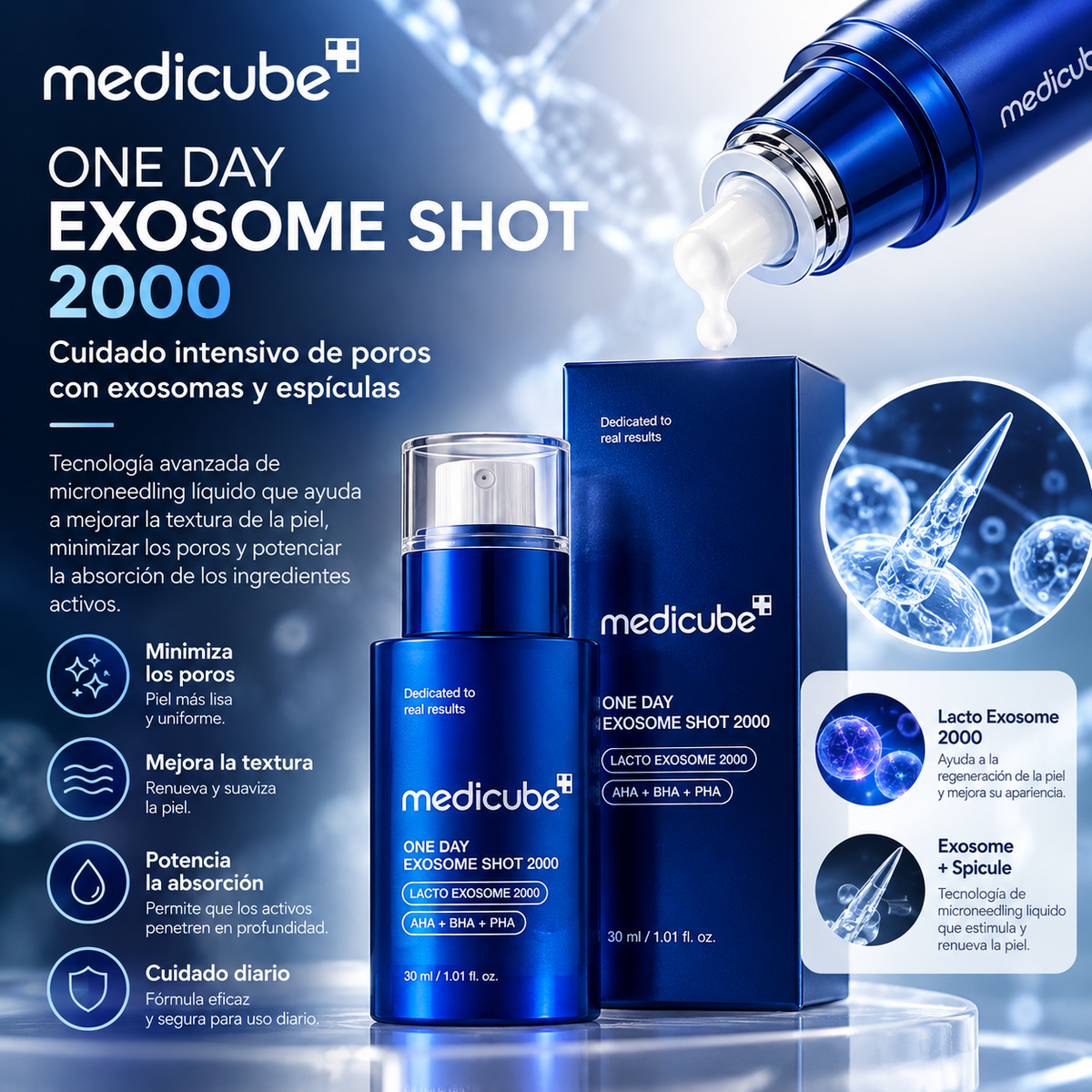 Medicube One Day Exosome Shot Pore Ampoule 2000 | 30 ml