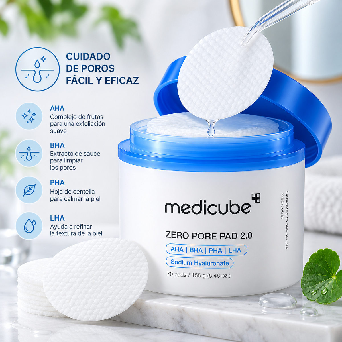 Medicube Zero Pore Pad 2.0 | 70 discos
